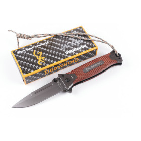 Browning 364 fast opening folding knife wood handle knife UD402302